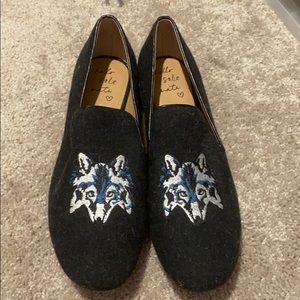 NWOT Wolf Smoking Flats Banana Republic